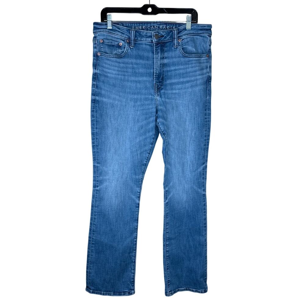 American Eagle AirFlex+ Slim Bootcut Jeans Men 33x30 Light Wash 5 pockets